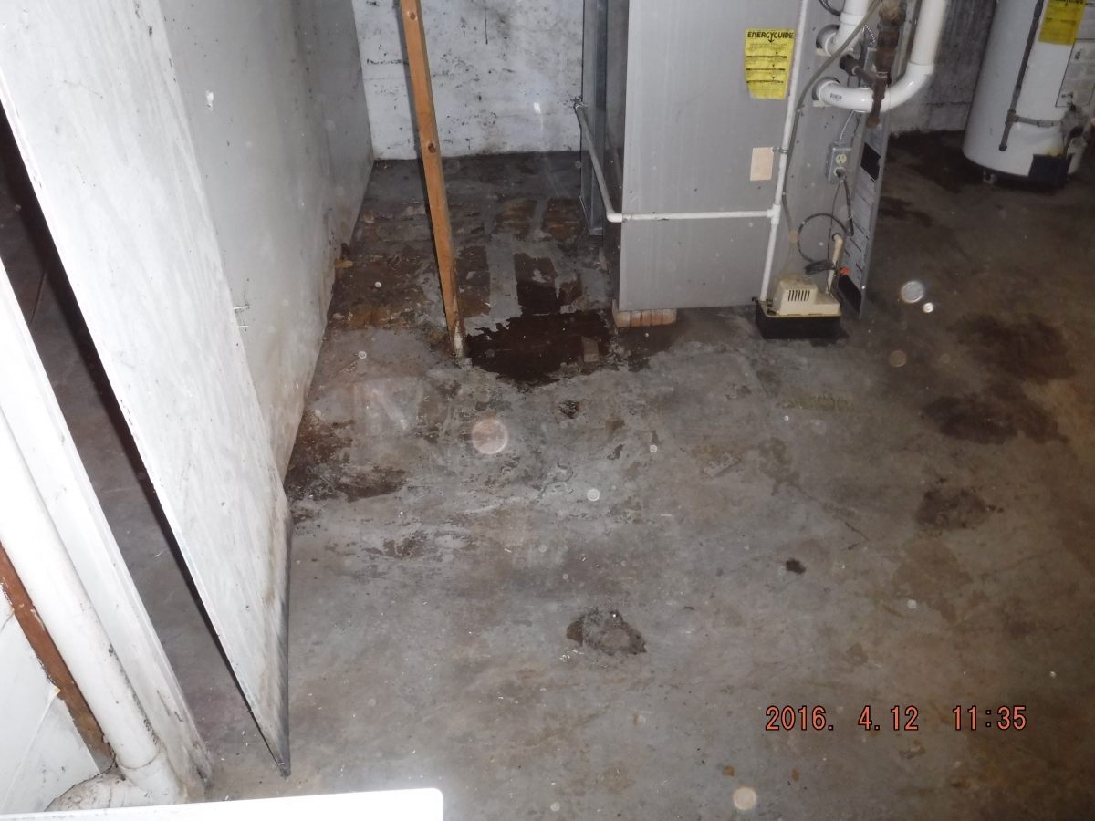 Basement mechanical area