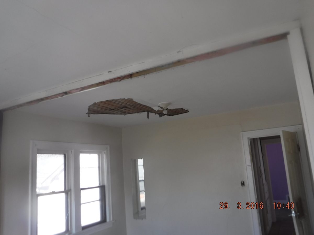 Bathroom restoration area